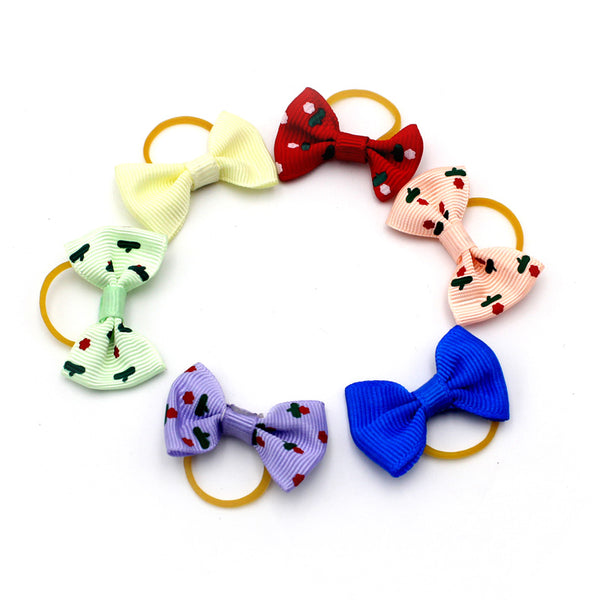 Ribbon Hair Tie for Dogs (10 Pcs)